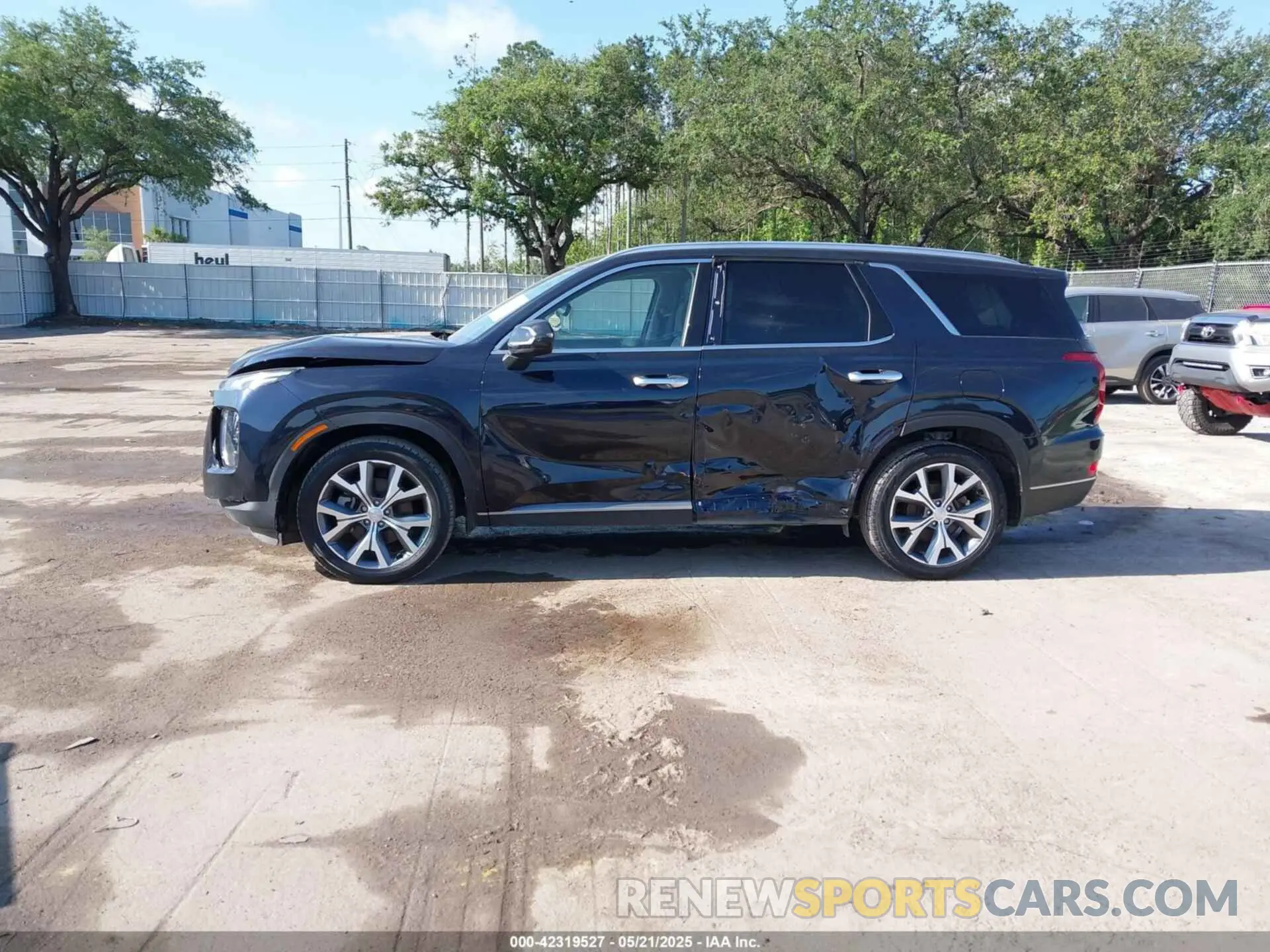 13 fotografías del automóvil dañado KM8R34HEXMU227132 HYUNDAI PALISADE 2021
