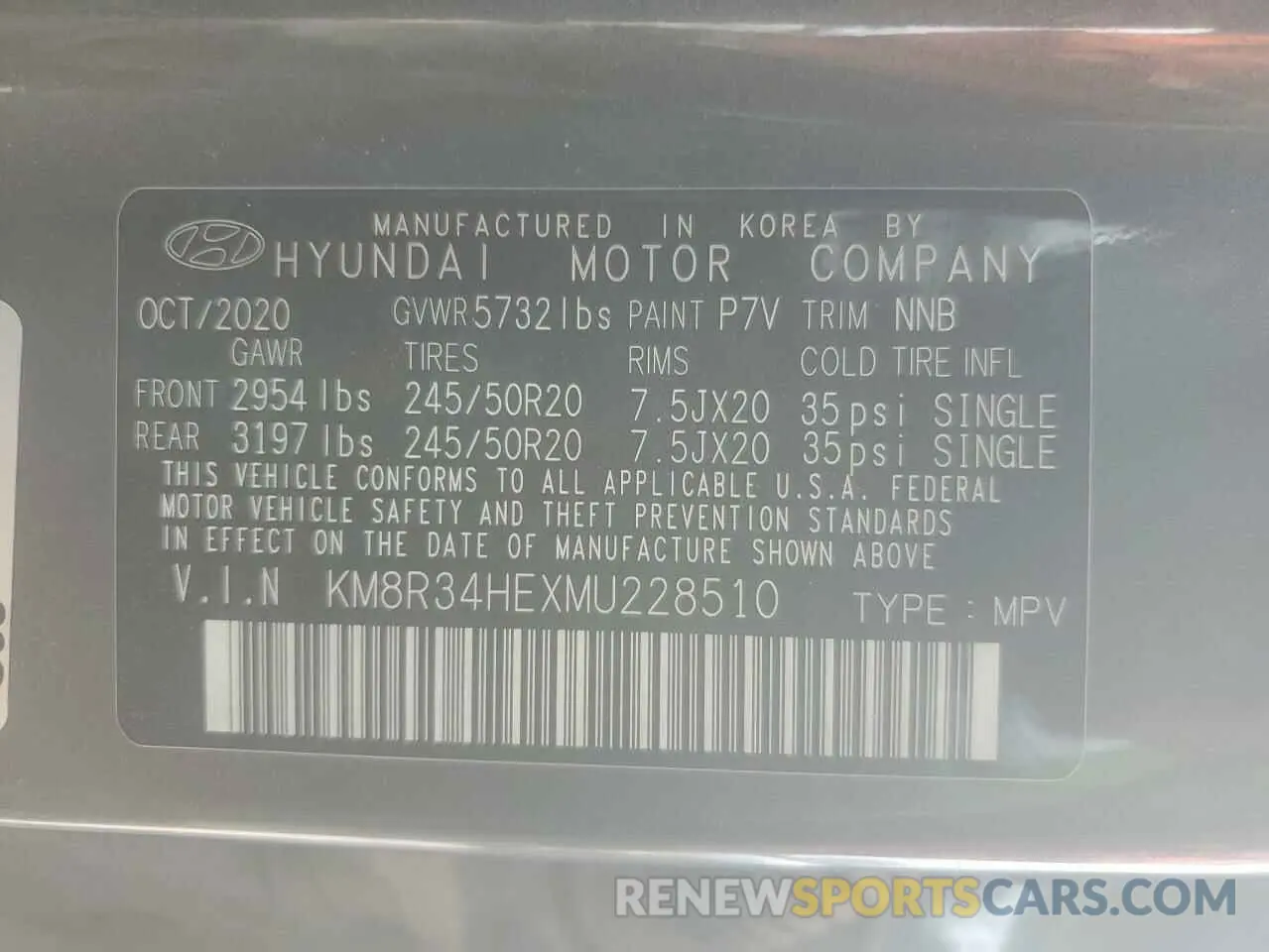 14 fotografías del automóvil dañado KM8R34HEXMU228510 HYUNDAI PALISADE 2021