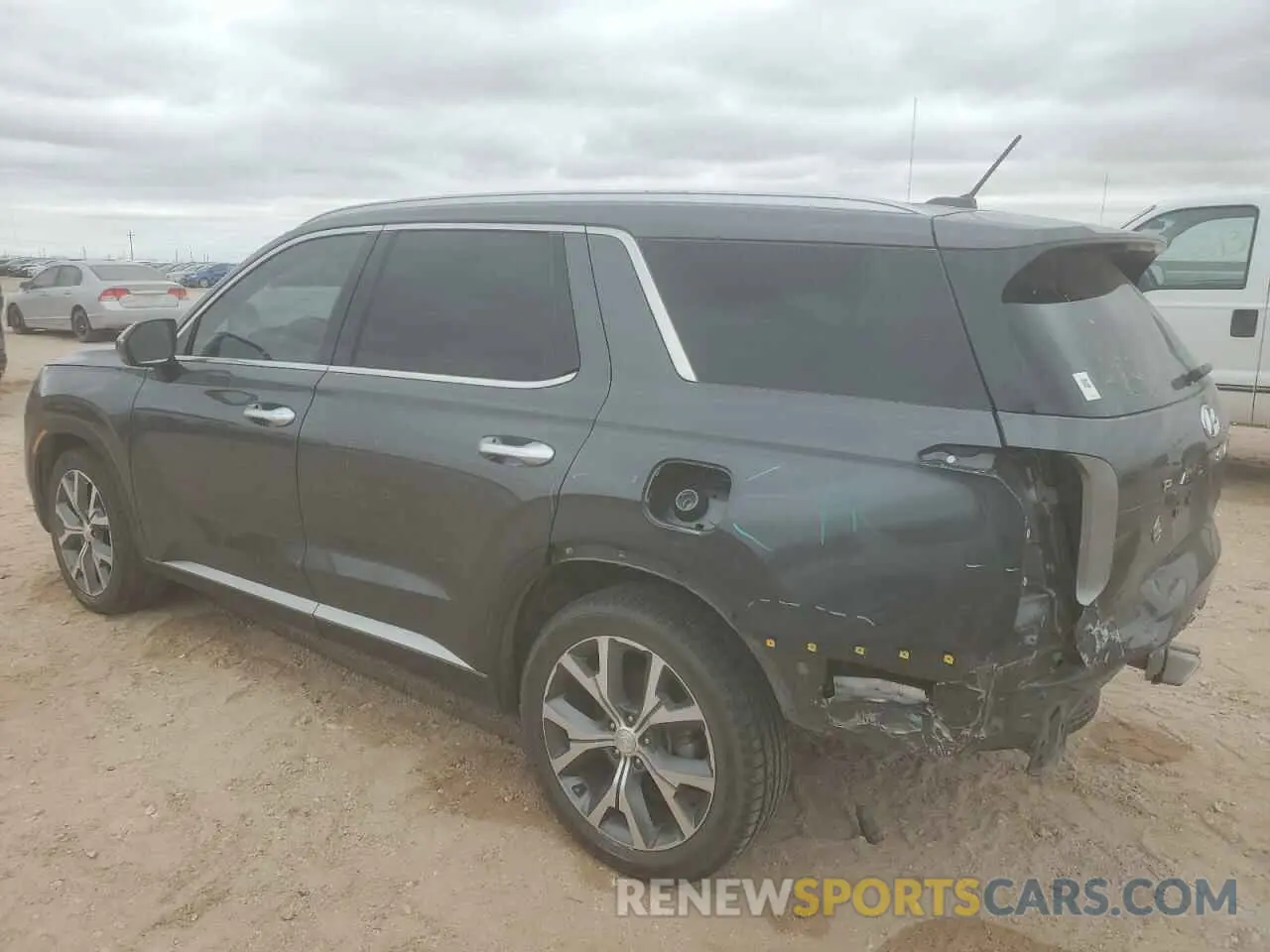 2 fotografías del automóvil dañado KM8R34HEXMU228510 HYUNDAI PALISADE 2021