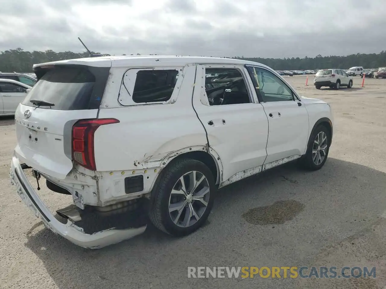 3 fotografías del automóvil dañado KM8R3DHE5MU241603 HYUNDAI PALISADE 2021