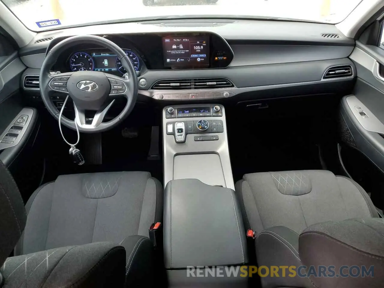 8 fotografías del automóvil dañado KM8R3DHEXMU281563 HYUNDAI PALISADE 2021