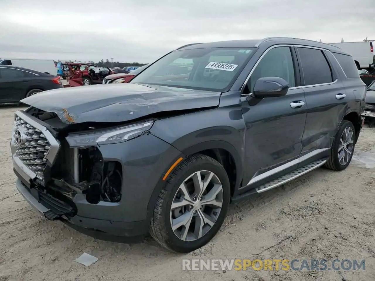1 fotografías del automóvil dañado KM8R44HE0MU287451 HYUNDAI PALISADE 2021