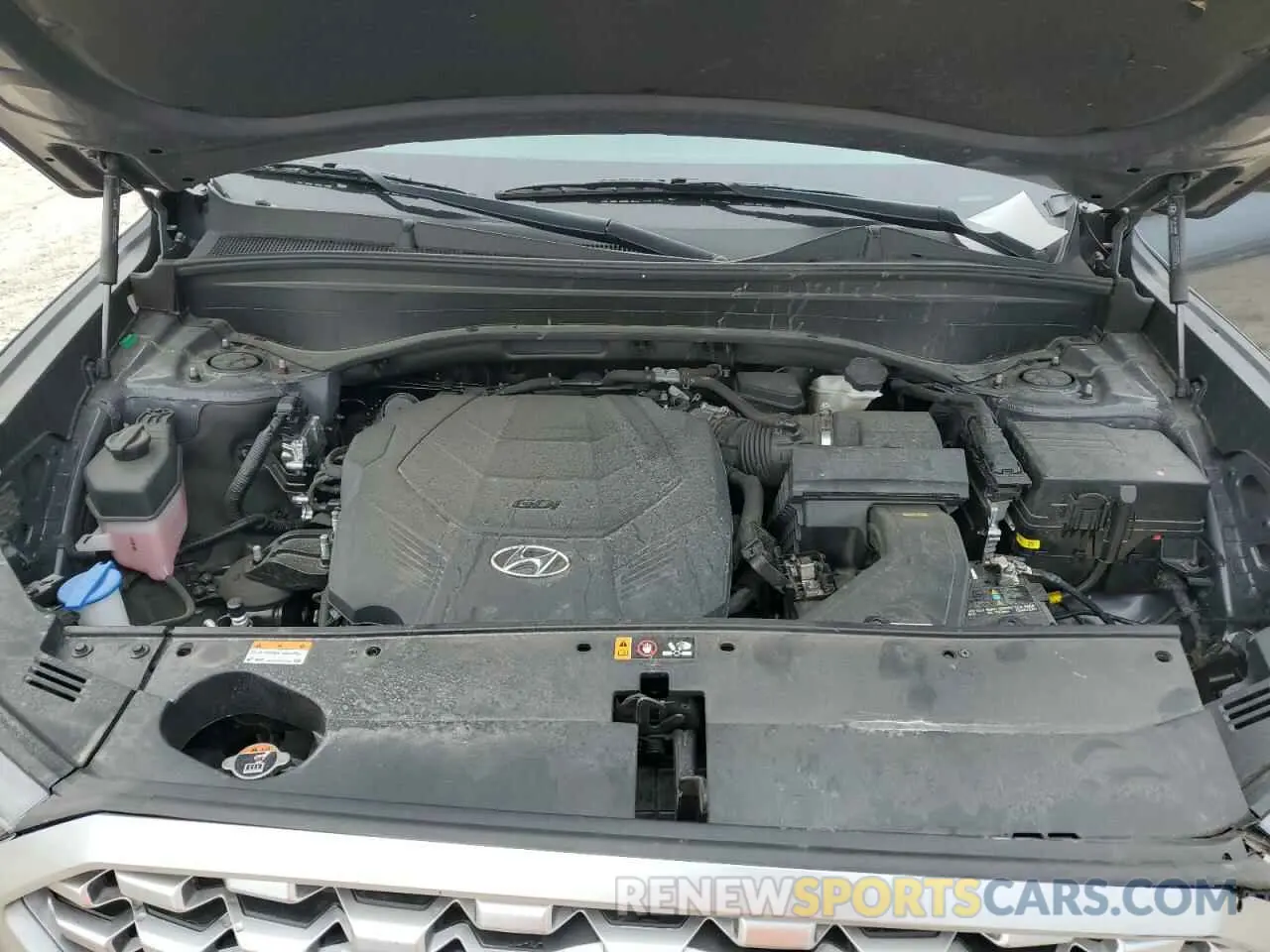 12 fotografías del automóvil dañado KM8R44HE0MU287451 HYUNDAI PALISADE 2021
