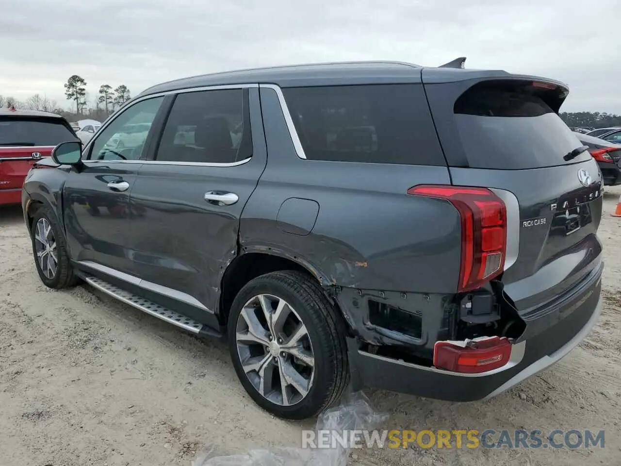 2 fotografías del automóvil dañado KM8R44HE0MU287451 HYUNDAI PALISADE 2021