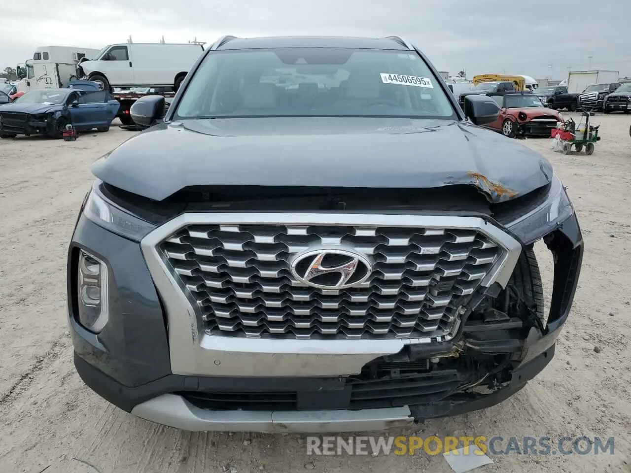 5 fotografías del automóvil dañado KM8R44HE0MU287451 HYUNDAI PALISADE 2021