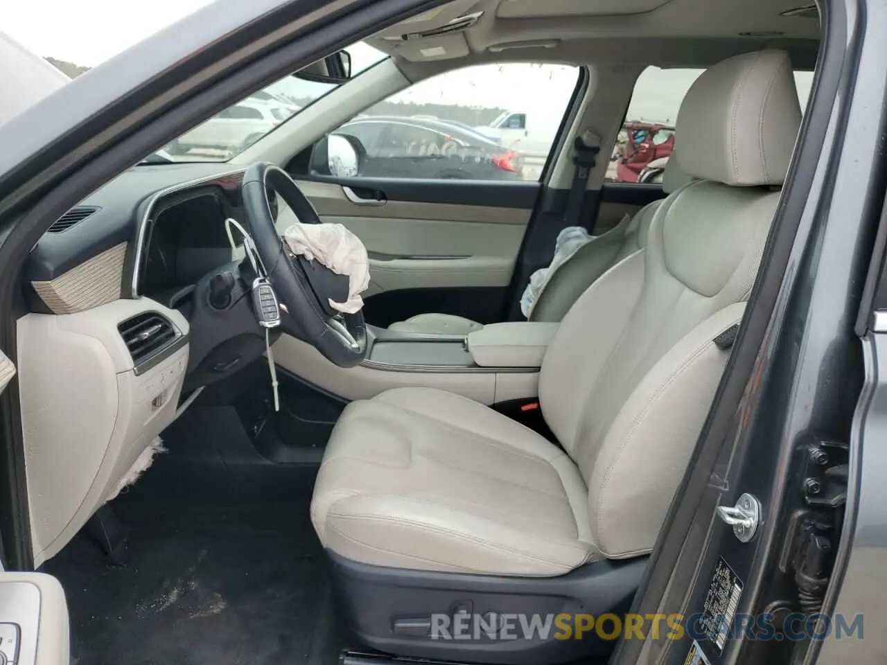 7 fotografías del automóvil dañado KM8R44HE0MU287451 HYUNDAI PALISADE 2021