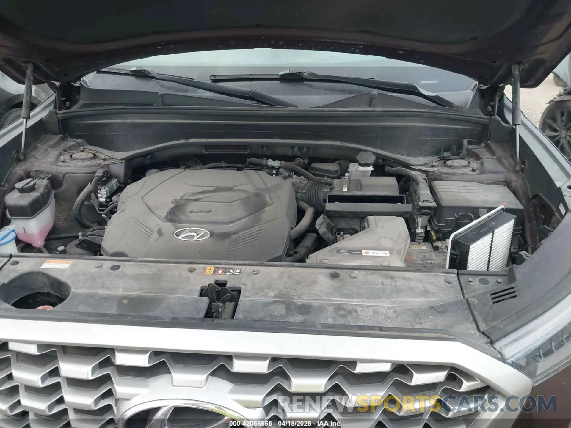 10 fotografías del automóvil dañado KM8R44HE0MU296067 HYUNDAI PALISADE 2021