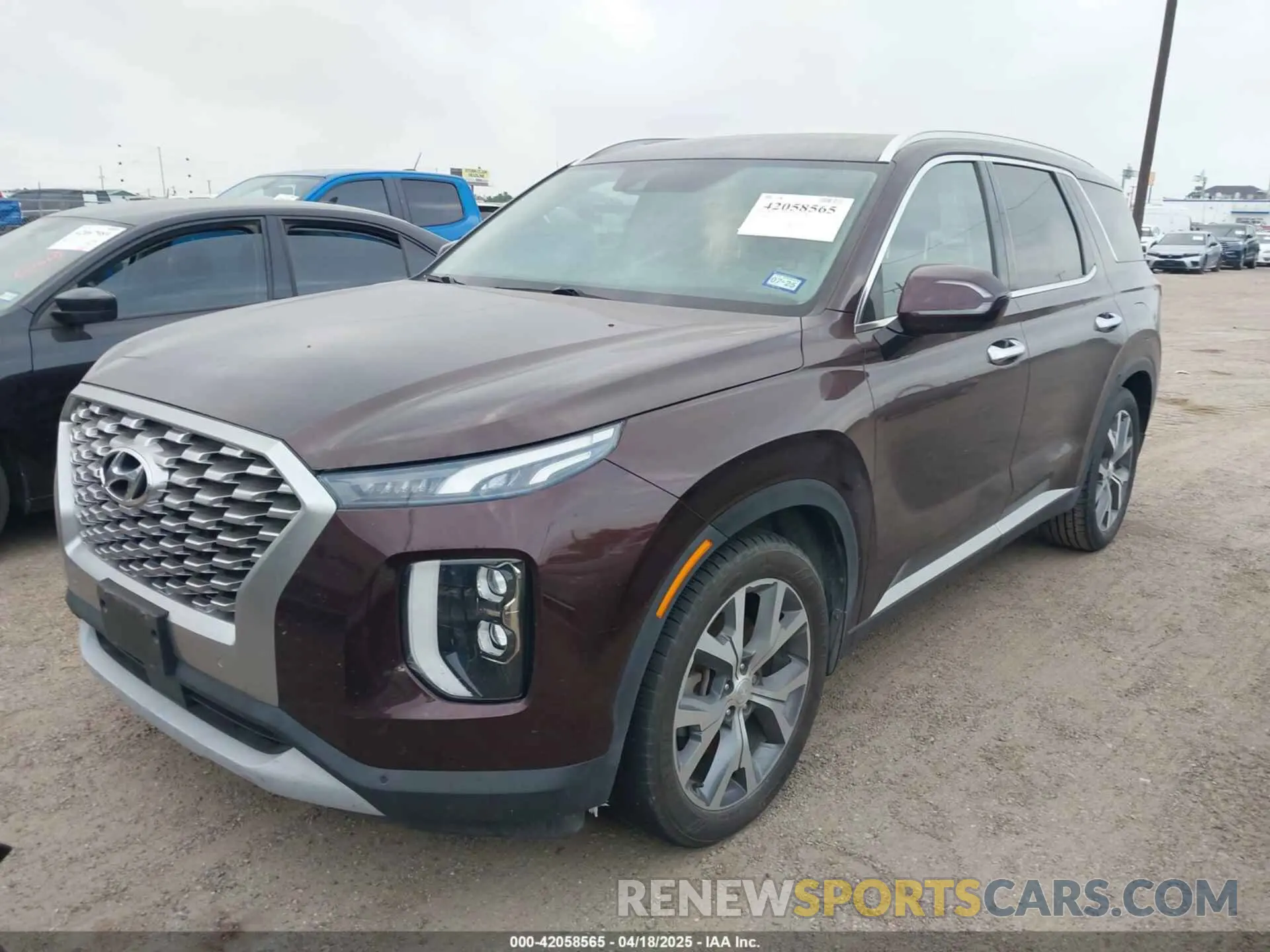 2 fotografías del automóvil dañado KM8R44HE0MU296067 HYUNDAI PALISADE 2021