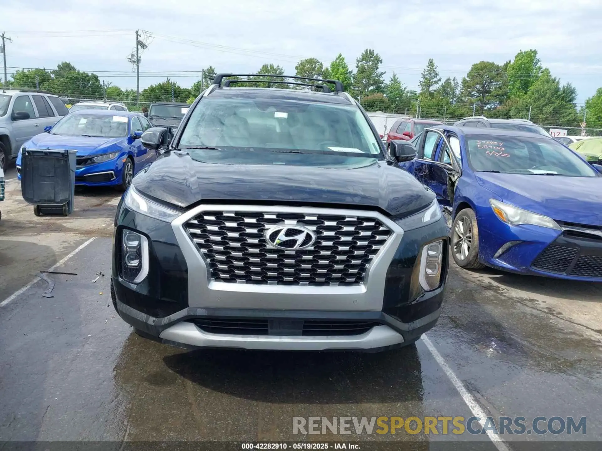 12 fotografías del automóvil dañado KM8R44HE3MU322600 HYUNDAI PALISADE 2021