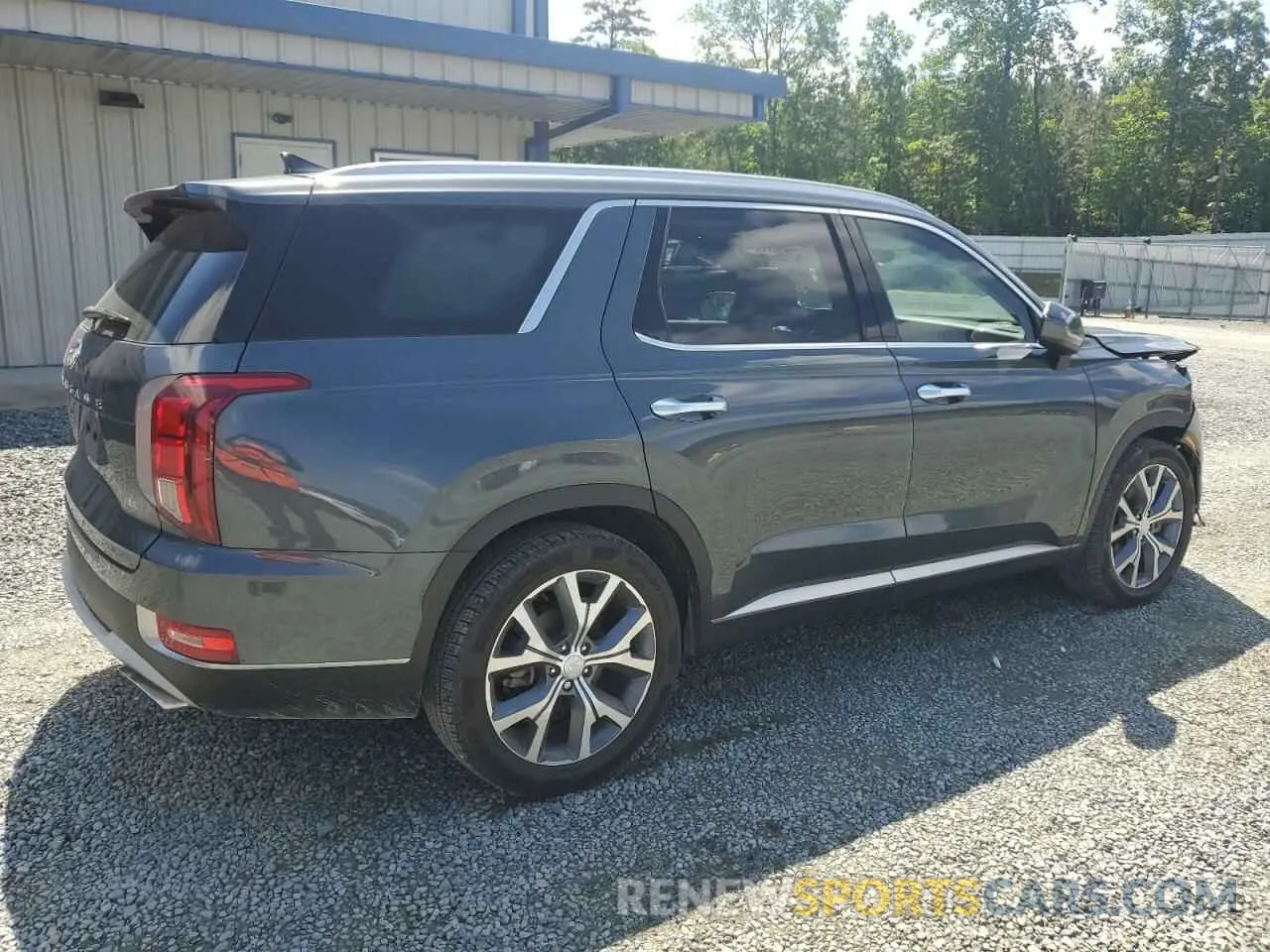 3 fotografías del automóvil dañado KM8R44HE4MU238804 HYUNDAI PALISADE 2021