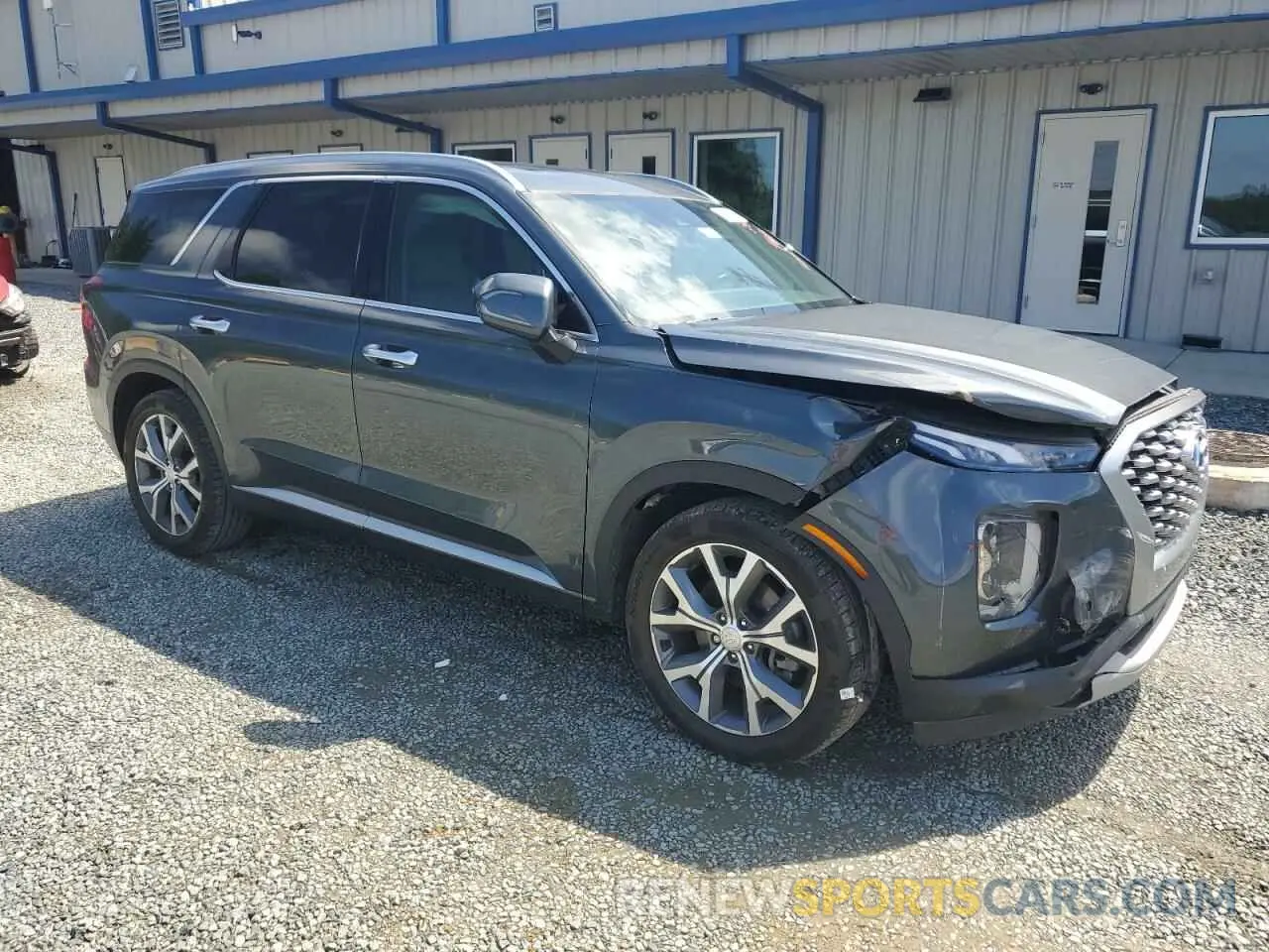 4 fotografías del automóvil dañado KM8R44HE4MU238804 HYUNDAI PALISADE 2021