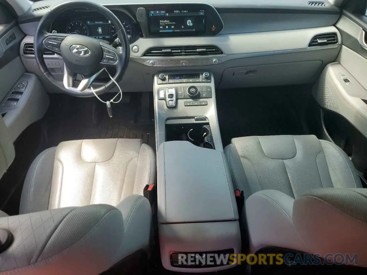 8 fotografías del automóvil dañado KM8R44HE4MU238804 HYUNDAI PALISADE 2021