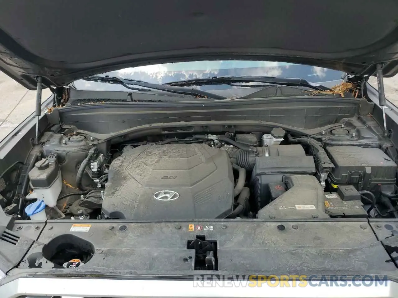 12 fotografías del automóvil dañado KM8R44HE4MU255845 HYUNDAI PALISADE 2021