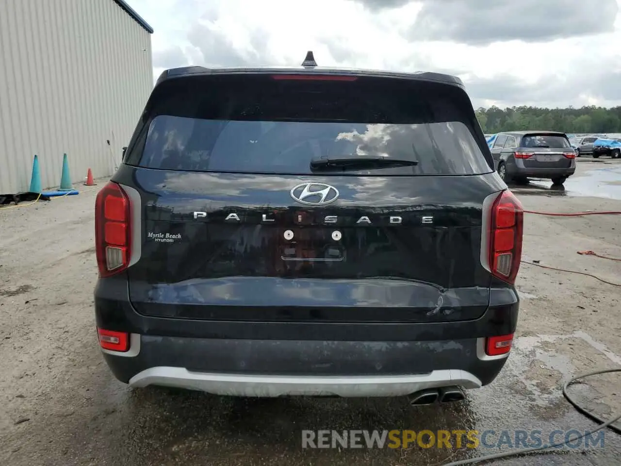 6 fotografías del automóvil dañado KM8R44HE4MU255845 HYUNDAI PALISADE 2021