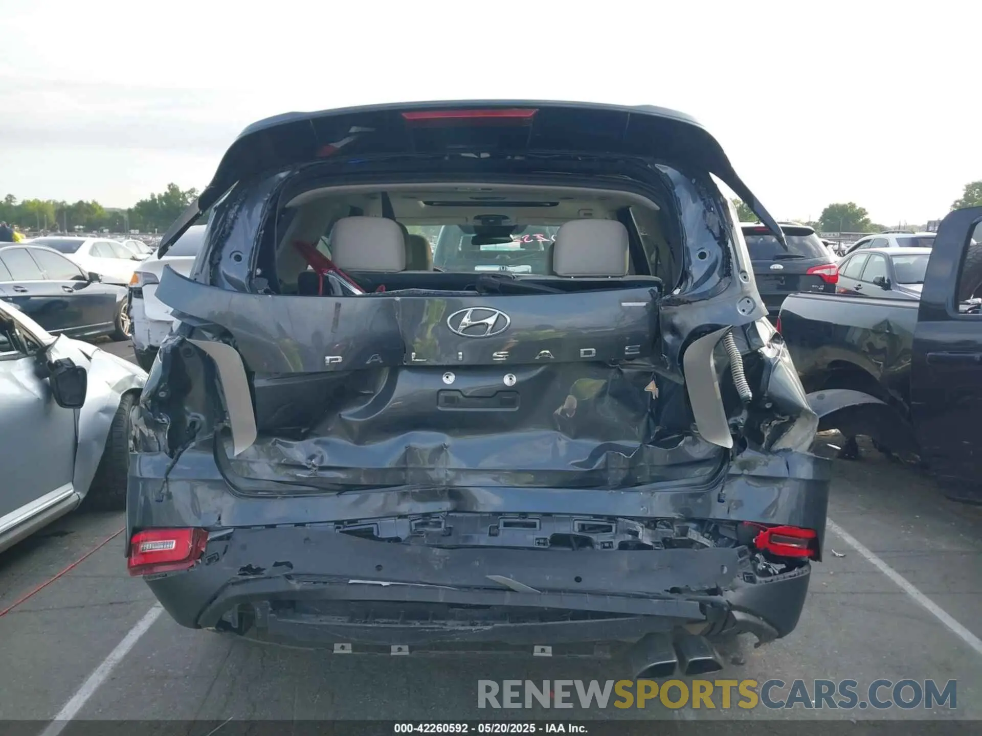 16 fotografías del automóvil dañado KM8R44HE5MU238309 HYUNDAI PALISADE 2021