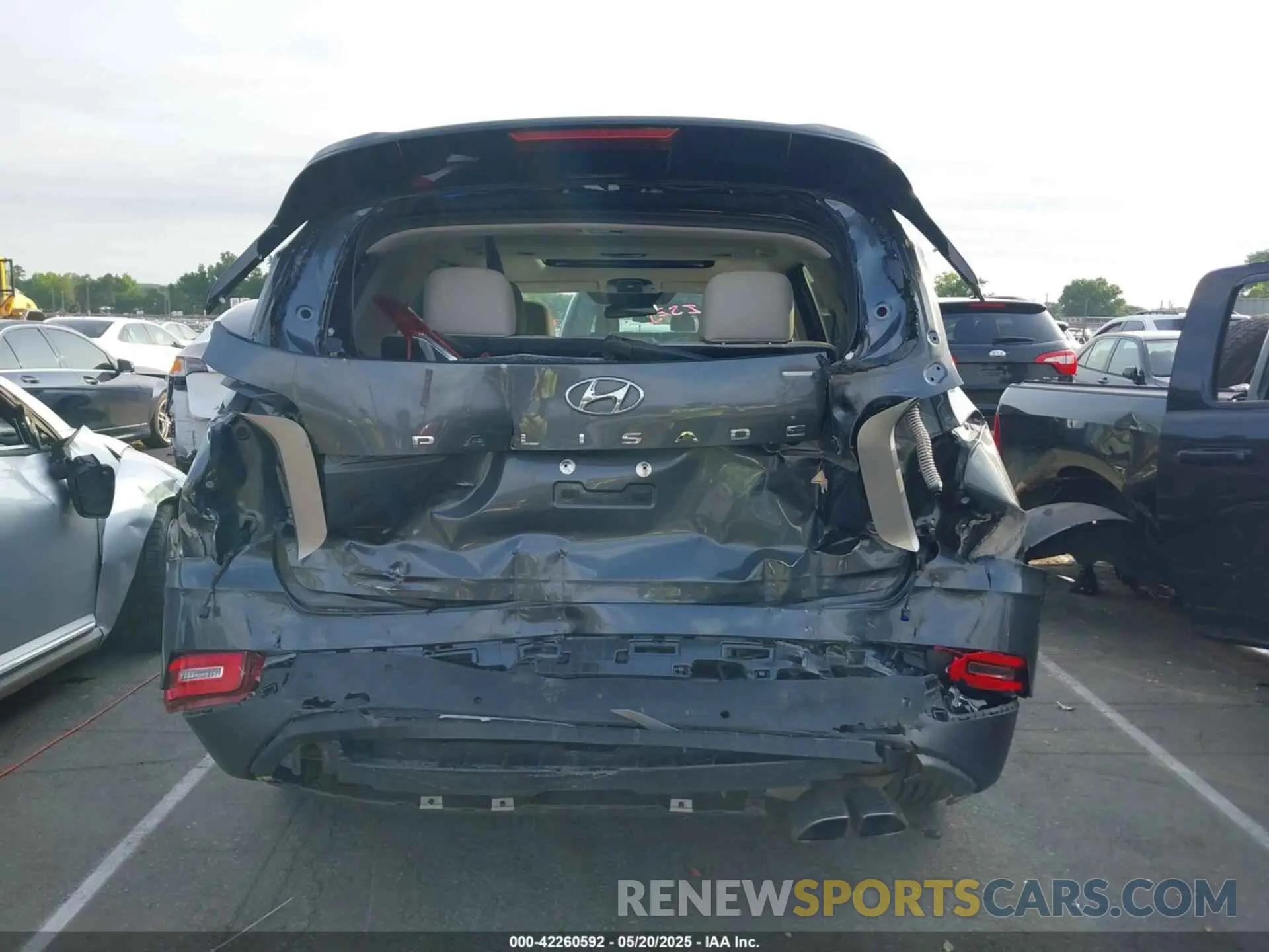 6 fotografías del automóvil dañado KM8R44HE5MU238309 HYUNDAI PALISADE 2021