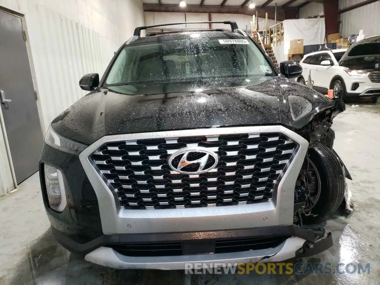 5 fotografías del automóvil dañado KM8R44HE6MU227254 HYUNDAI PALISADE 2021