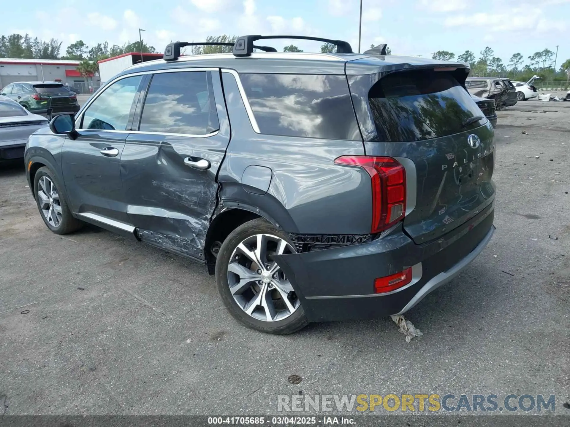 3 fotografías del automóvil dañado KM8R44HE8MU302360 HYUNDAI PALISADE 2021