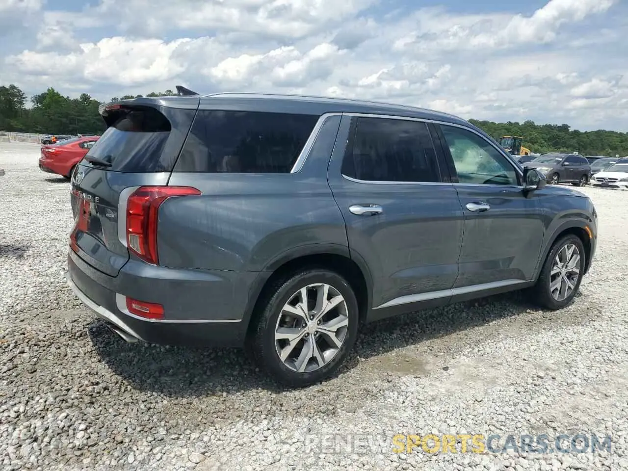 3 fotografías del automóvil dañado KM8R44HE8MU325704 HYUNDAI PALISADE 2021