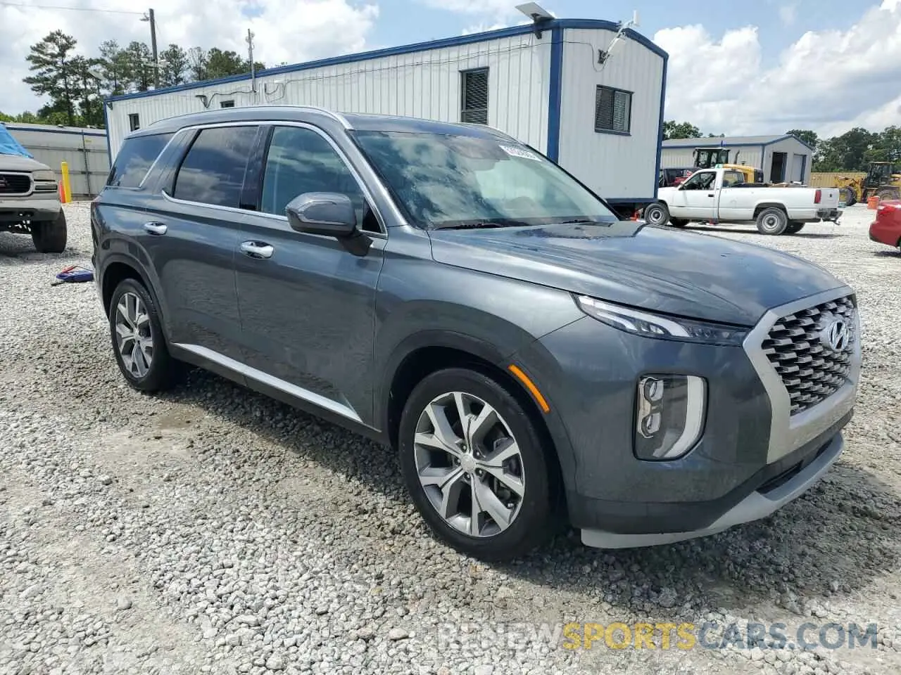 4 fotografías del automóvil dañado KM8R44HE8MU325704 HYUNDAI PALISADE 2021