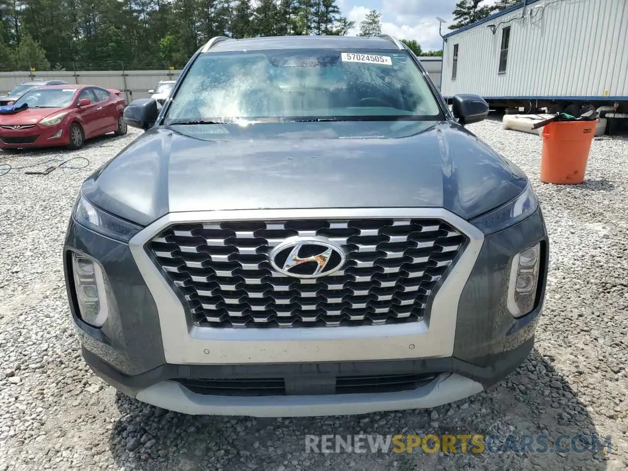 5 fotografías del automóvil dañado KM8R44HE8MU325704 HYUNDAI PALISADE 2021