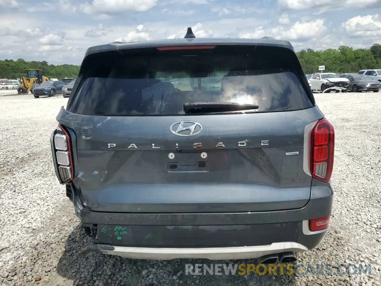 6 fotografías del automóvil dañado KM8R44HE8MU325704 HYUNDAI PALISADE 2021