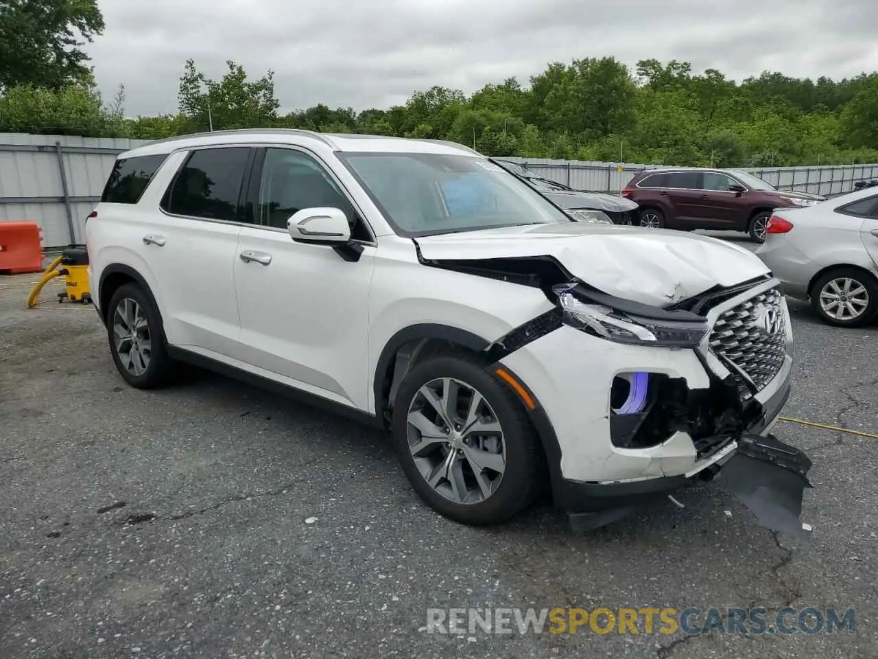 4 fotografías del automóvil dañado KM8R4DHE6MU245060 HYUNDAI PALISADE 2021