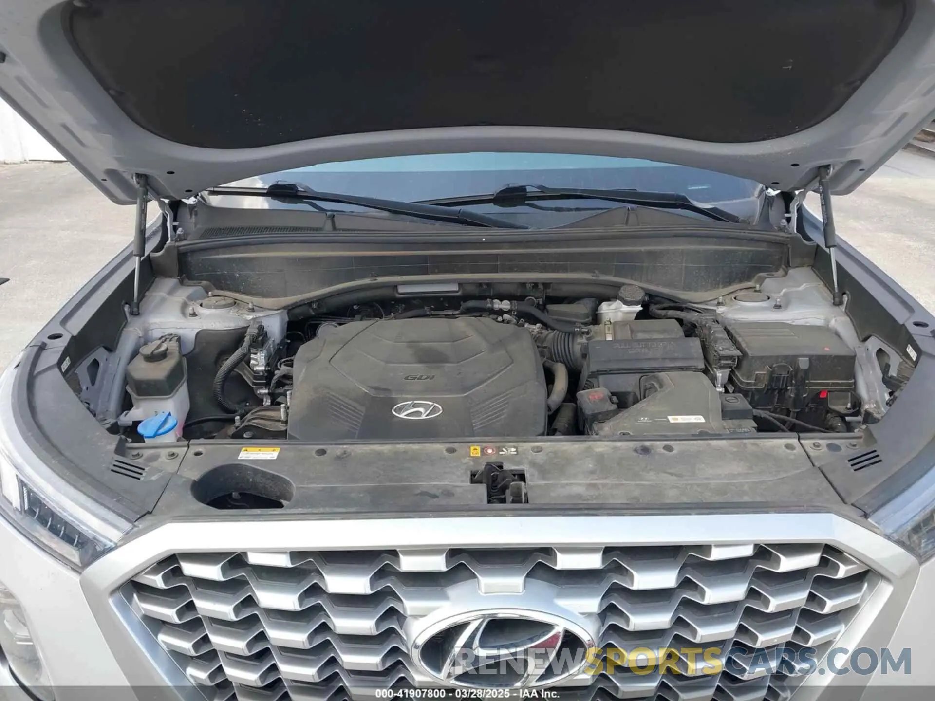 10 fotografías del automóvil dañado KM8R4DHE7MU298205 HYUNDAI PALISADE 2021