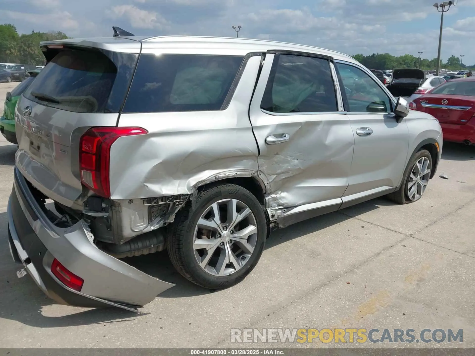 4 fotografías del automóvil dañado KM8R4DHE7MU298205 HYUNDAI PALISADE 2021