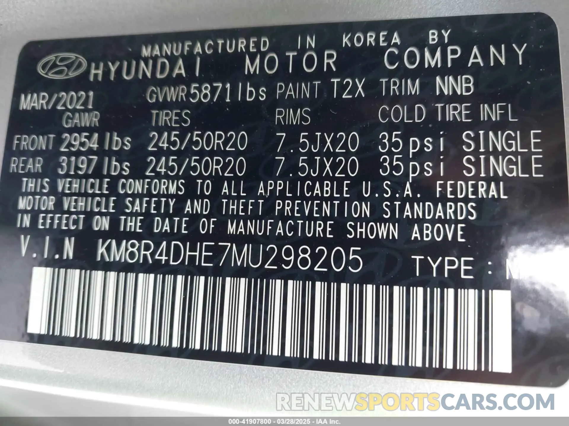 9 fotografías del automóvil dañado KM8R4DHE7MU298205 HYUNDAI PALISADE 2021