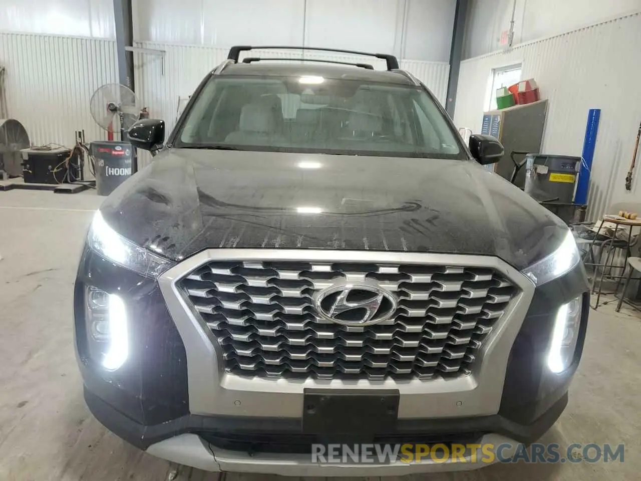 5 fotografías del automóvil dañado KM8R4DHE8MU181636 HYUNDAI PALISADE 2021