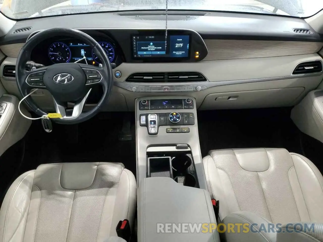 8 fotografías del automóvil dañado KM8R4DHE8MU181636 HYUNDAI PALISADE 2021