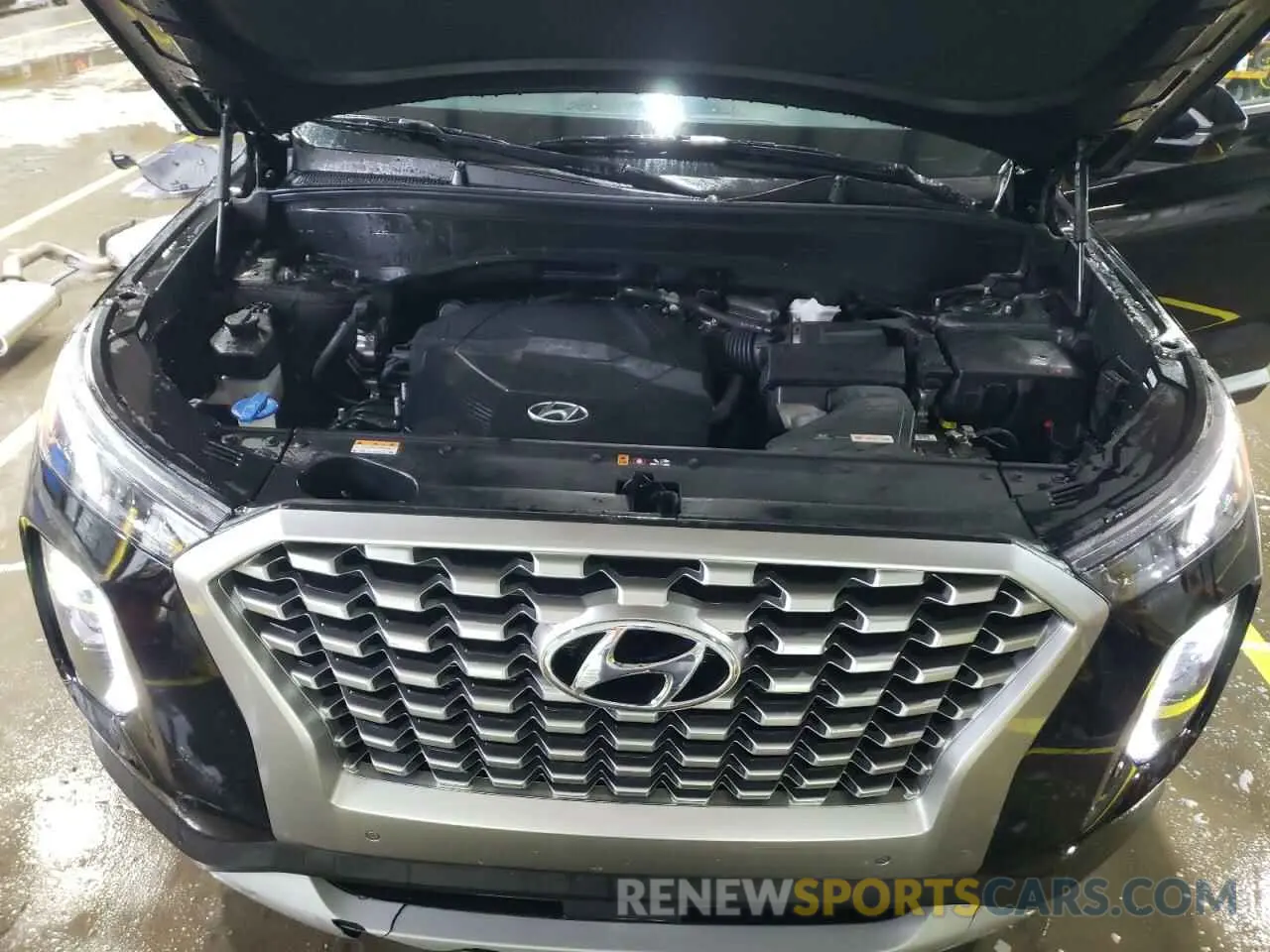 12 fotografías del automóvil dañado KM8R4DHE9MU256053 HYUNDAI PALISADE 2021