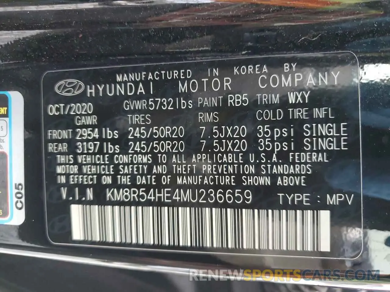 13 fotografías del automóvil dañado KM8R54HE4MU236659 HYUNDAI PALISADE 2021