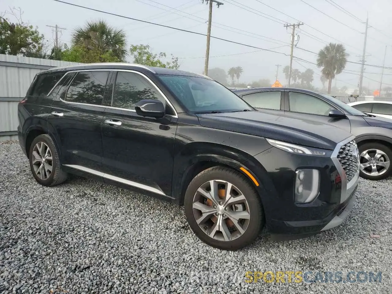 4 fotografías del automóvil dañado KM8R54HE4MU236659 HYUNDAI PALISADE 2021