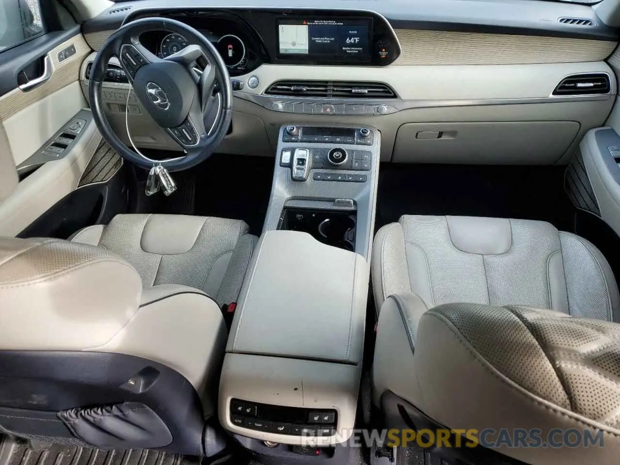 8 fotografías del automóvil dañado KM8R54HE4MU236659 HYUNDAI PALISADE 2021