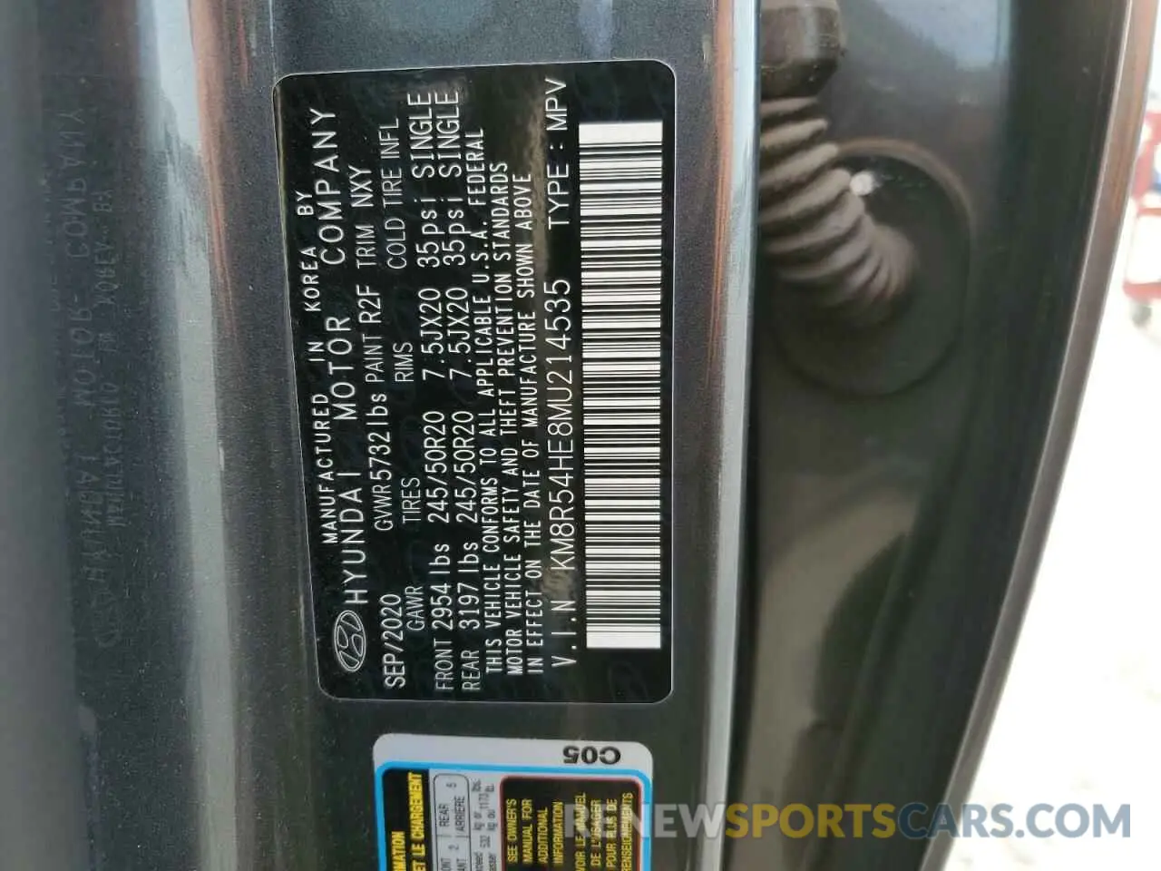 13 fotografías del automóvil dañado KM8R54HE8MU214535 HYUNDAI PALISADE 2021