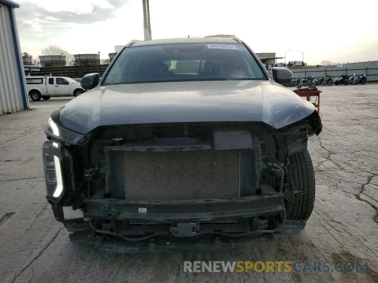 5 fotografías del automóvil dañado KM8R54HE8MU214535 HYUNDAI PALISADE 2021