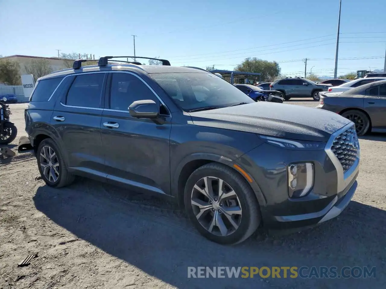 4 fotografías del automóvil dañado KM8R54HE9MU202989 HYUNDAI PALISADE 2021