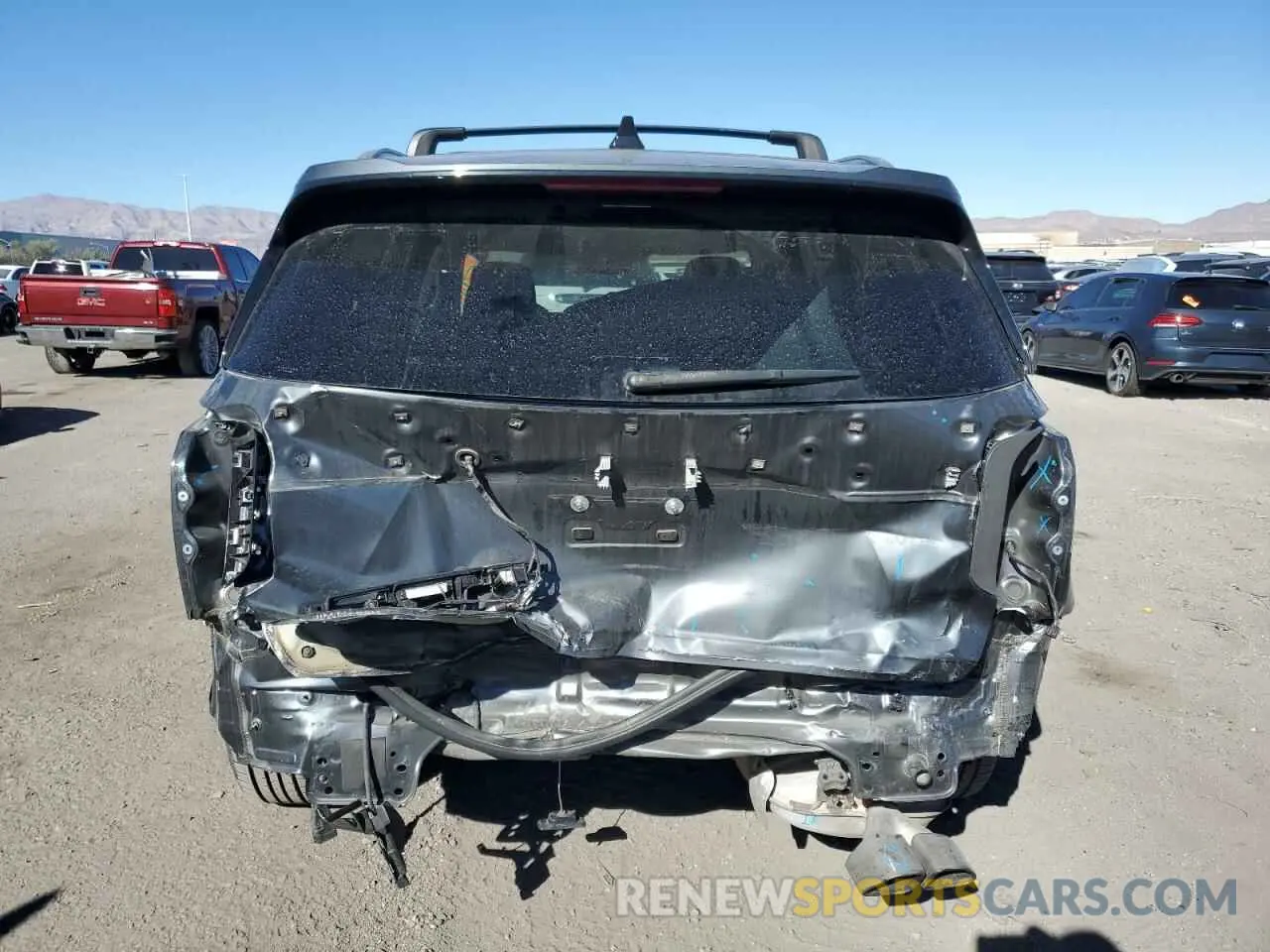6 fotografías del automóvil dañado KM8R54HE9MU202989 HYUNDAI PALISADE 2021