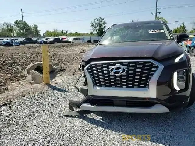 14 fotografías del automóvil dañado KM8R54HEXMU185751 HYUNDAI PALISADE 2021
