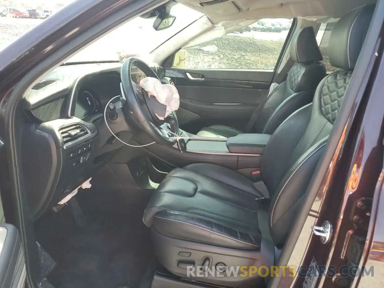 7 fotografías del automóvil dañado KM8R54HEXMU185751 HYUNDAI PALISADE 2021