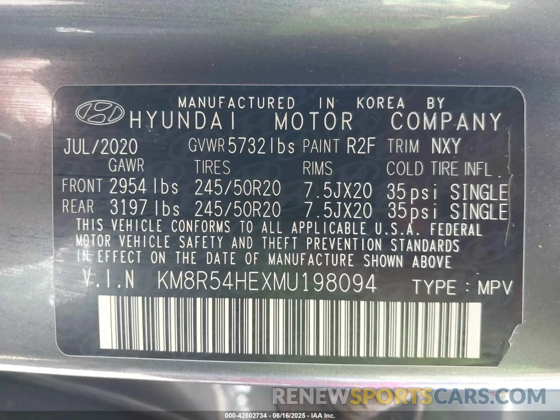9 fotografías del automóvil dañado KM8R54HEXMU198094 HYUNDAI PALISADE 2021