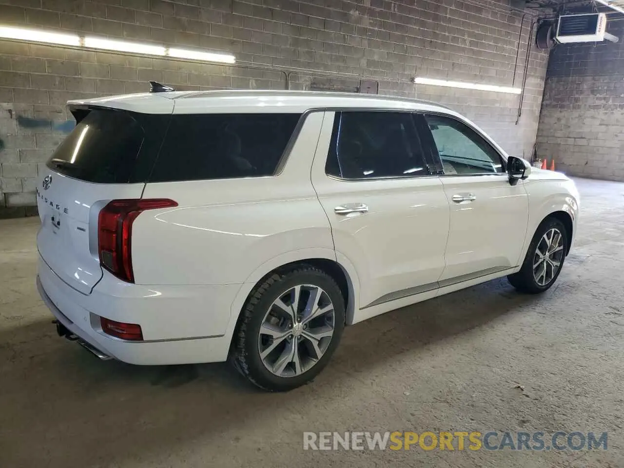 3 fotografías del automóvil dañado KM8R5DHE0MU305394 HYUNDAI PALISADE 2021