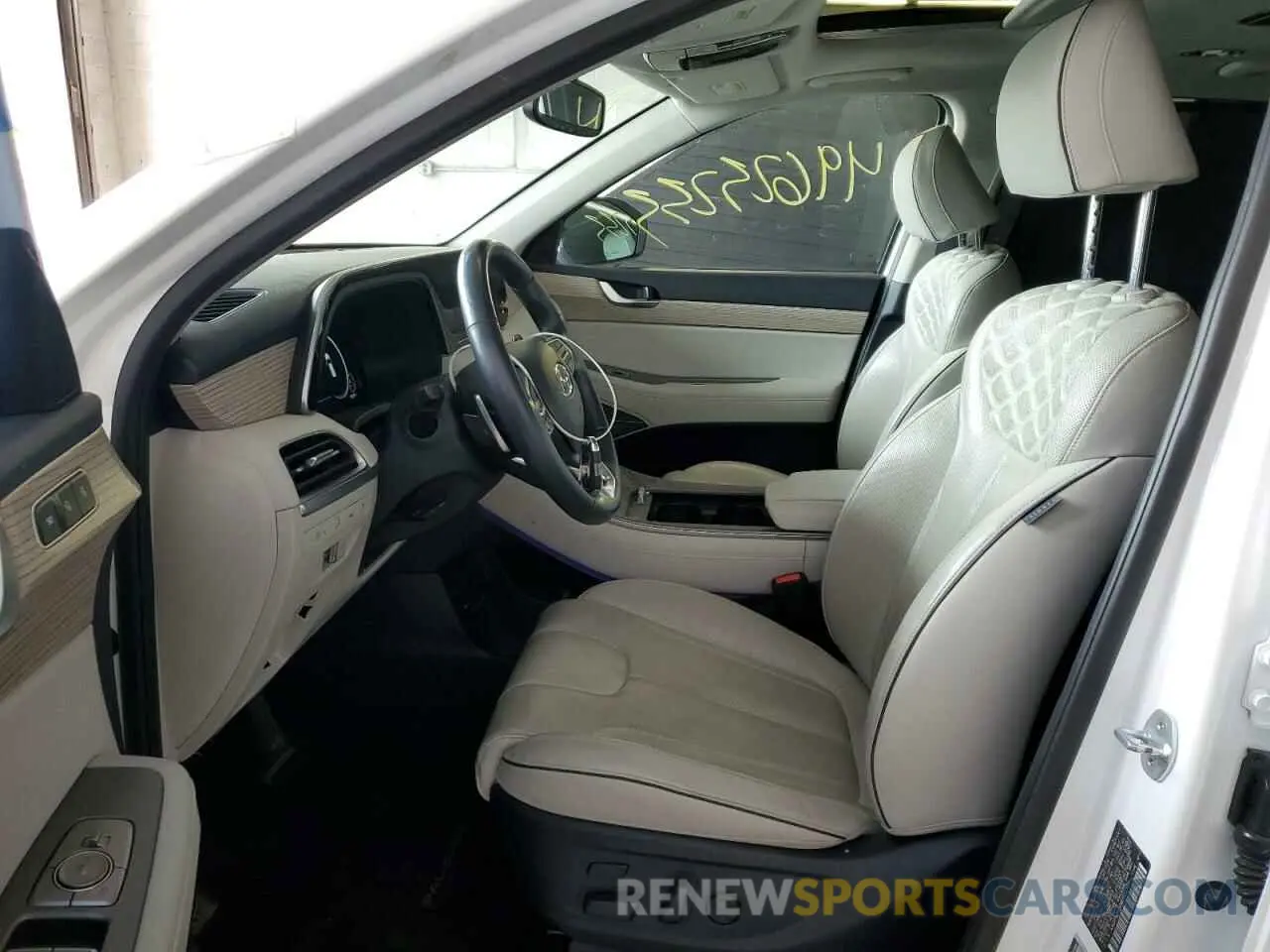 7 fotografías del automóvil dañado KM8R5DHE0MU305394 HYUNDAI PALISADE 2021