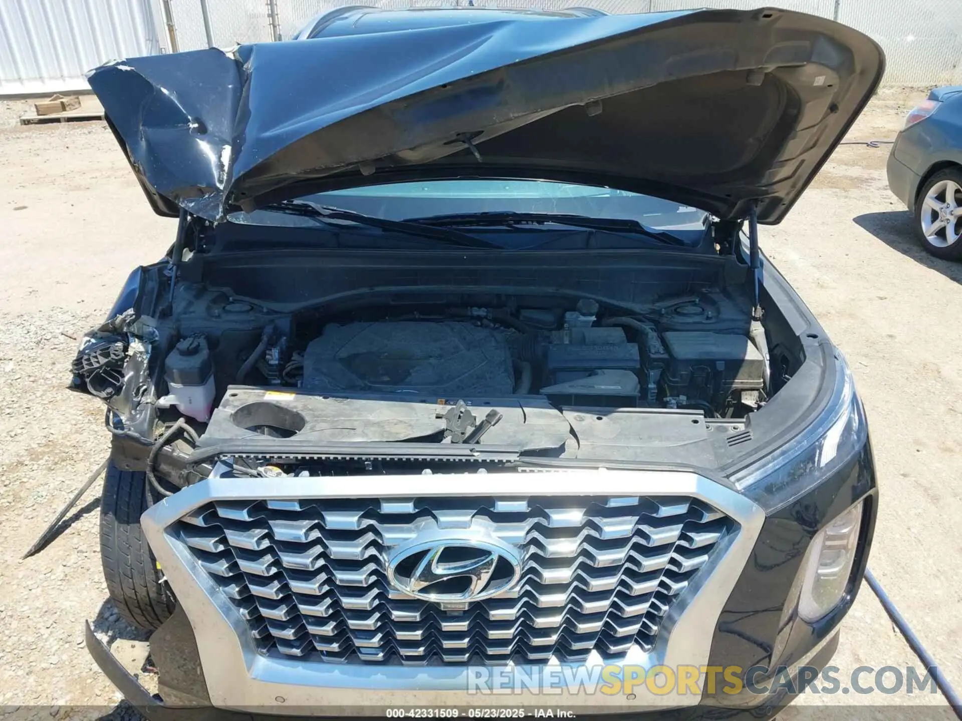 10 fotografías del automóvil dañado KM8R5DHE1MU295815 HYUNDAI PALISADE 2021