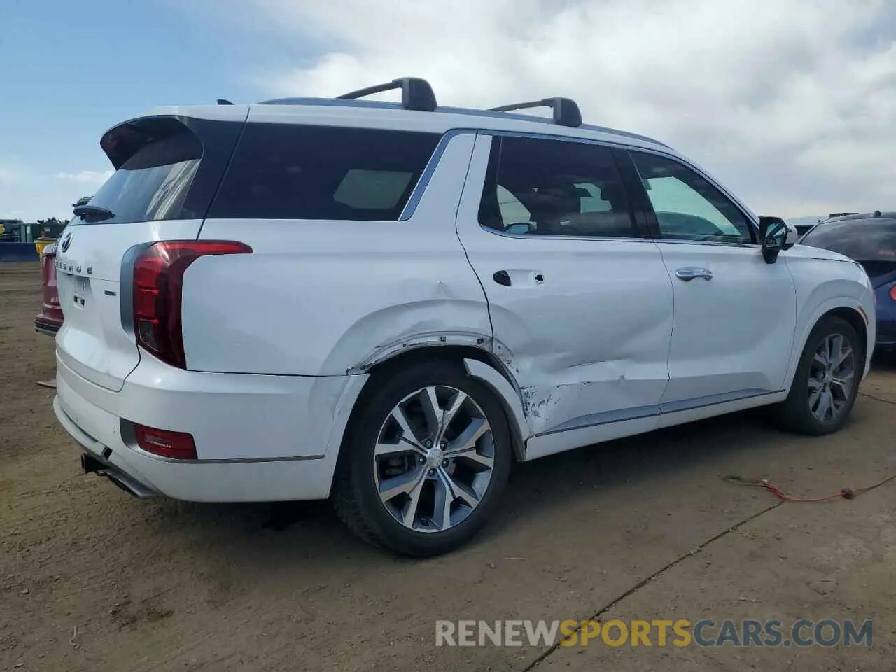 3 fotografías del automóvil dañado KM8R5DHE2MU216734 HYUNDAI PALISADE 2021