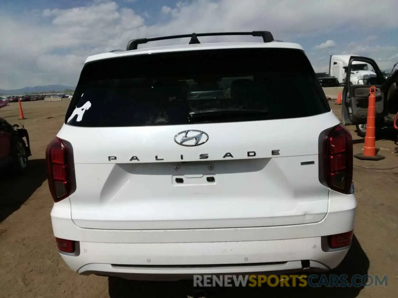 6 fotografías del automóvil dañado KM8R5DHE2MU216734 HYUNDAI PALISADE 2021