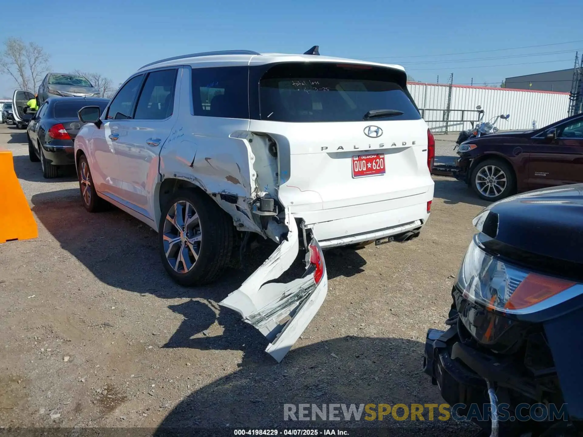 3 fotografías del automóvil dañado KM8R5DHE4MU284453 HYUNDAI PALISADE 2021