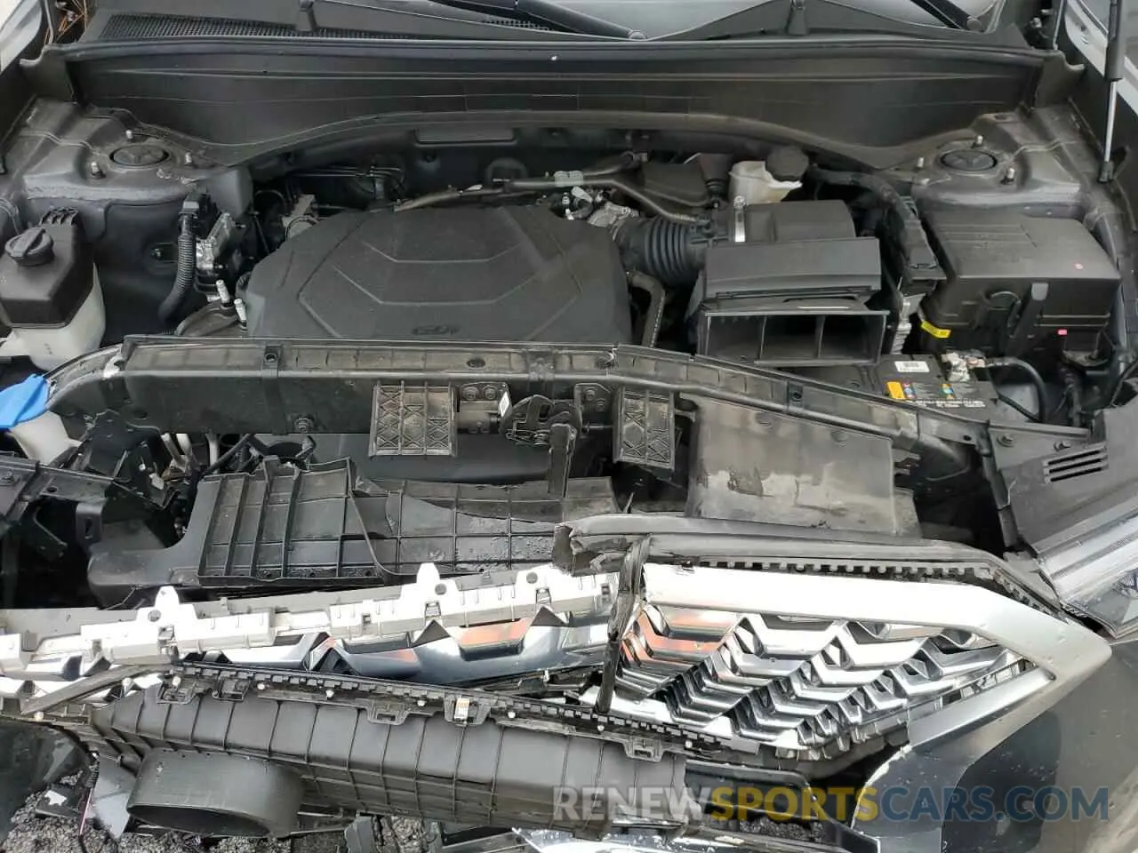 12 fotografías del automóvil dañado KM8R5DHE9MU175096 HYUNDAI PALISADE 2021